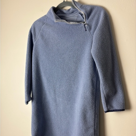 VINEYARD VINES • Girls Mock Neck Fuzzy Raglan Sleeve Dress Size Large (14) - Picture 3 of 5